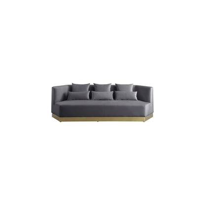 Marquis Grey Velvet Sofa
