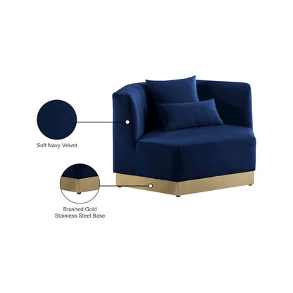 Marquis Navy Velvet Chair