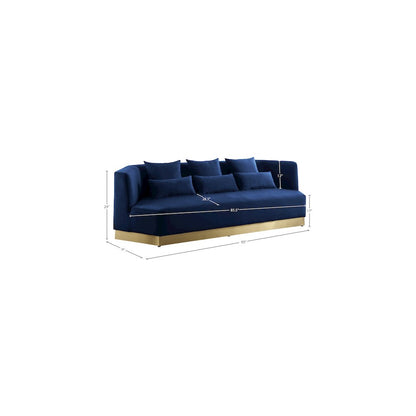 Marquis Navy Velvet Sofa