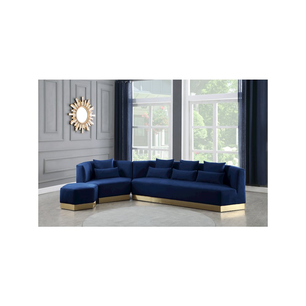 Marquis Navy Velvet Sofa