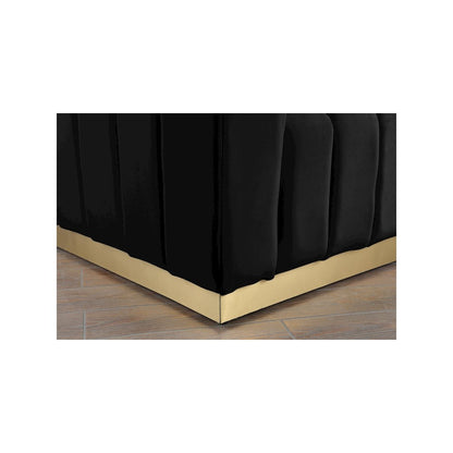 Marlon Black Velvet Chair