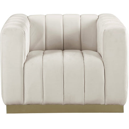 Marlon Cream Velvet Chair