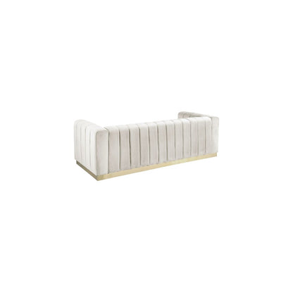 Marlon Cream Velvet Sofa