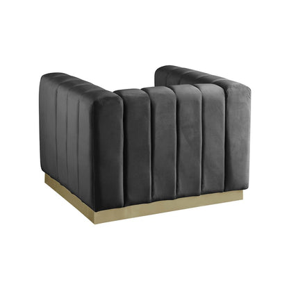 Marlon Grey Velvet Chair