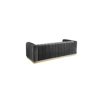 Marlon Grey Velvet Sofa