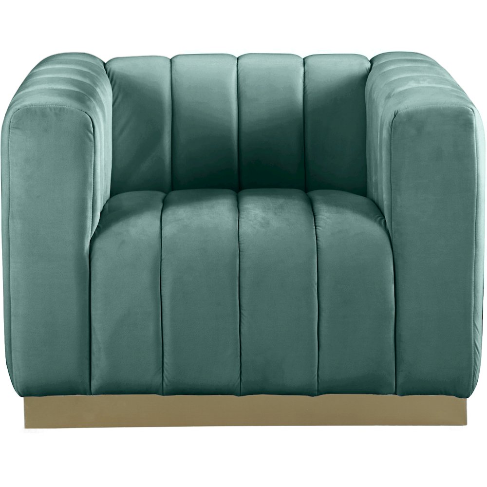 Marlon Mint Velvet Chair