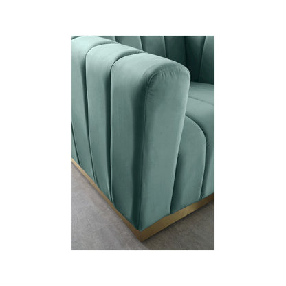 Marlon Mint Velvet Chair
