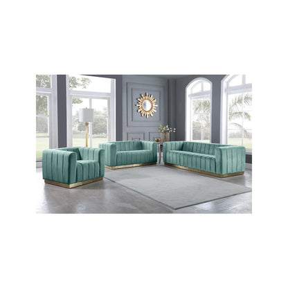 Marlon Mint Velvet Chair