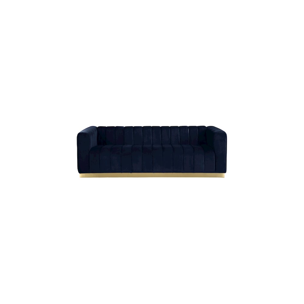 Marlon Navy Velvet Sofa