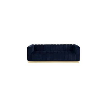 Marlon Navy Velvet Sofa