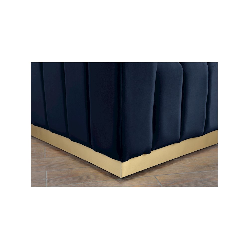 Marlon Navy Velvet Sofa
