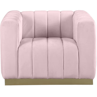 Marlon Pink Velvet Chair