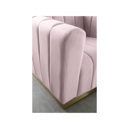 Marlon Pink Velvet Chair