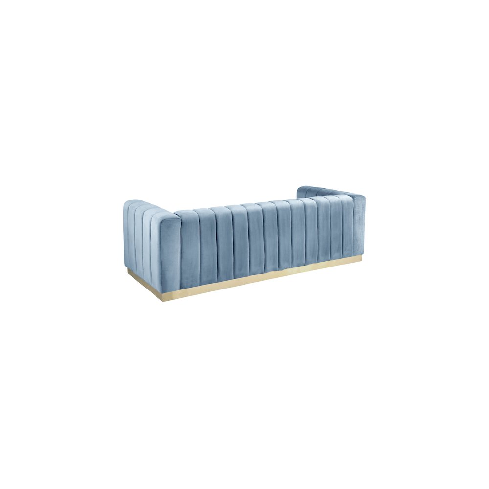 Marlon Sky Blue Velvet Sofa