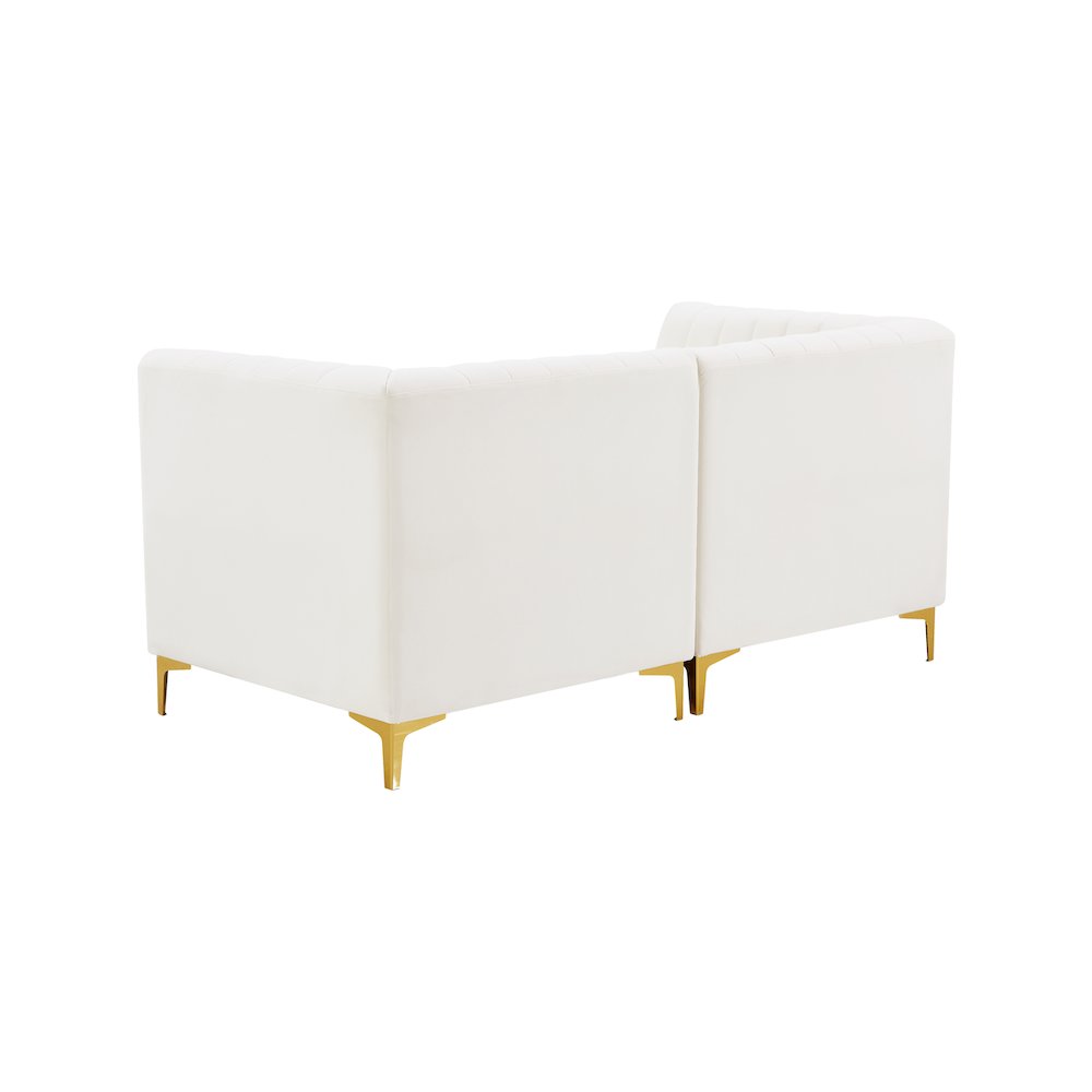 Alina Cream Velvet Modular Sofa