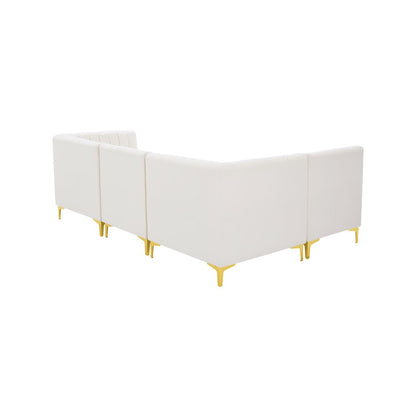 Alina Cream Velvet Modular Sectional