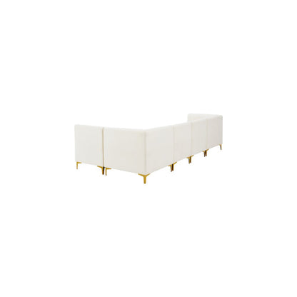 Alina Cream Velvet Modular Sectional