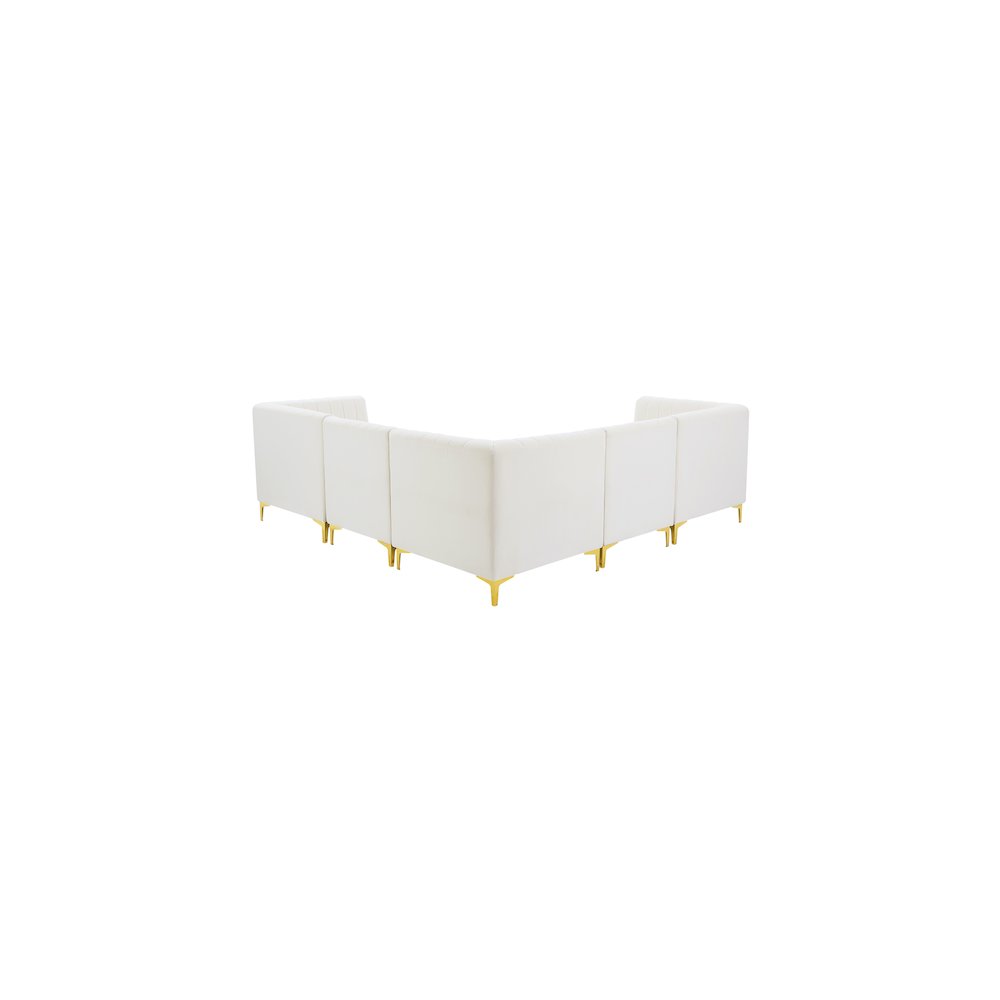 Alina Cream Velvet Modular Sectional