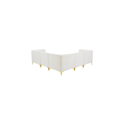 Alina Cream Velvet Modular Sectional