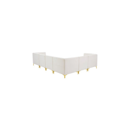 Alina Cream Velvet Modular Sectional