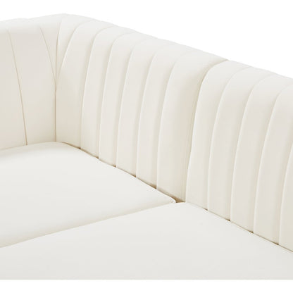 Alina Cream Velvet Modular Sectional