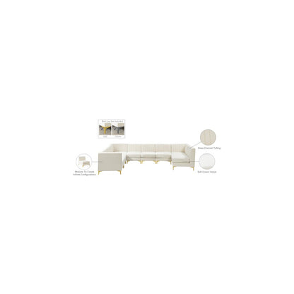 Alina Cream Velvet Modular Sectional