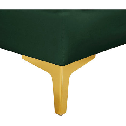 Alina Green Velvet Corner Chair
