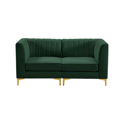 Alina Green Velvet Modular Sofa
