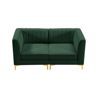 Alina Green Velvet Modular Sofa