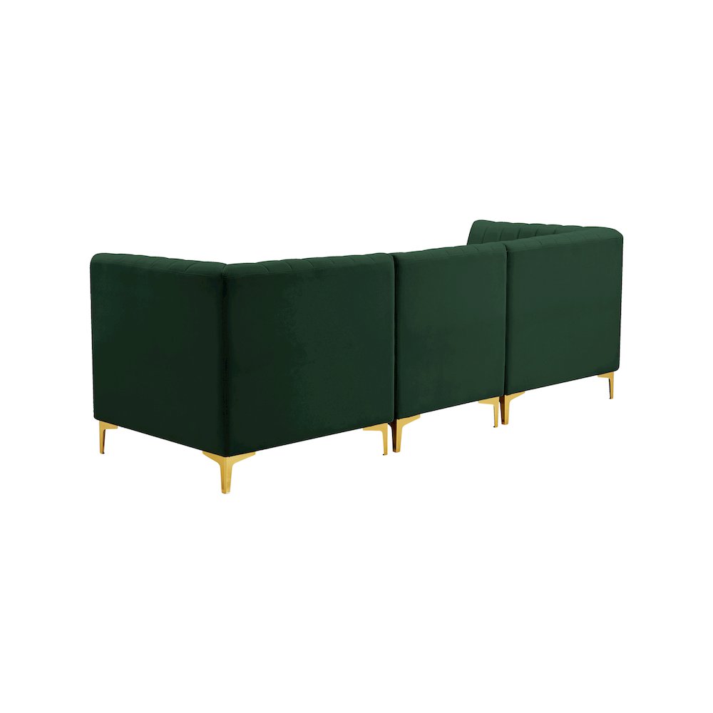 Alina Green Velvet Modular Sofa
