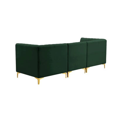 Alina Green Velvet Modular Sofa