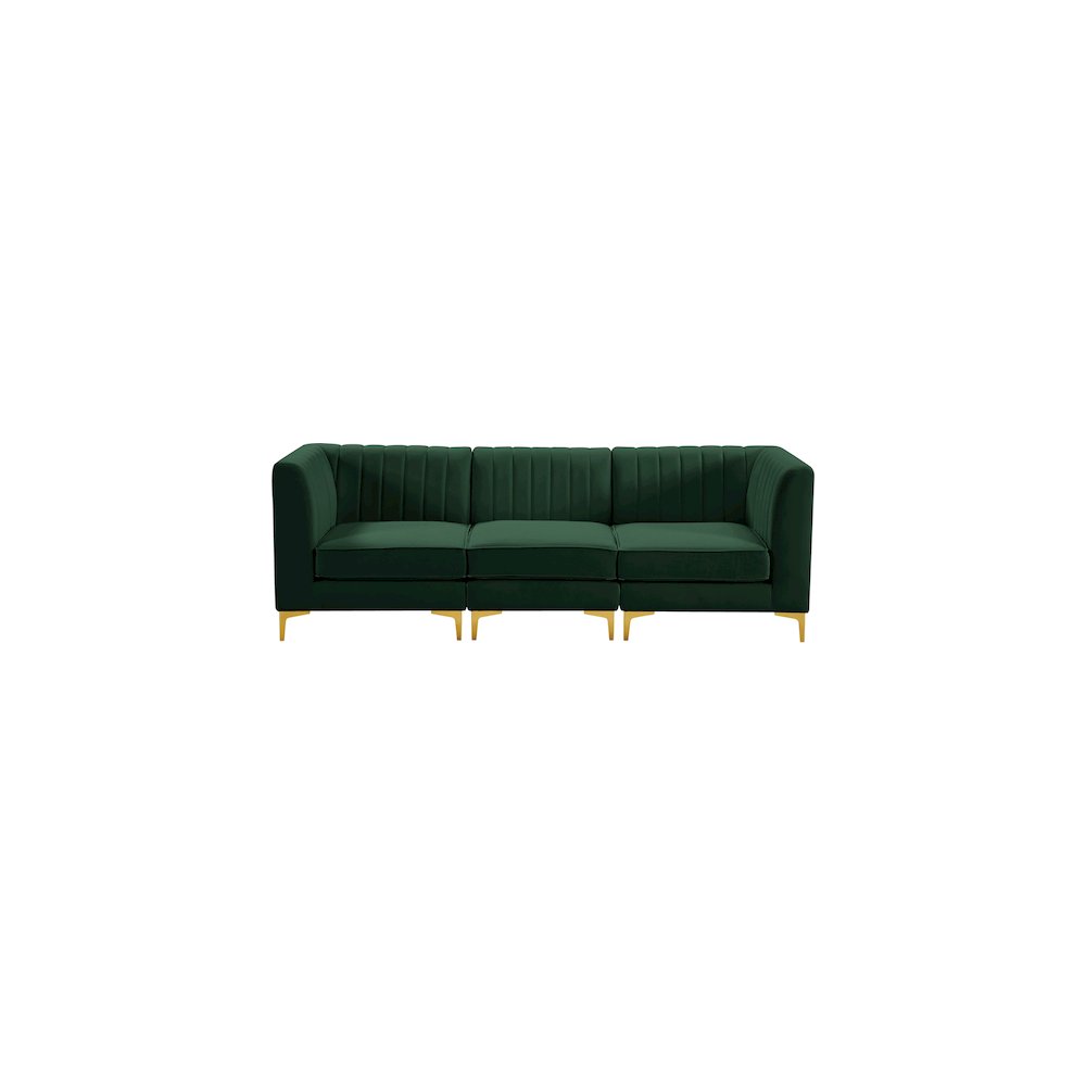 Alina Green Velvet Modular Sofa