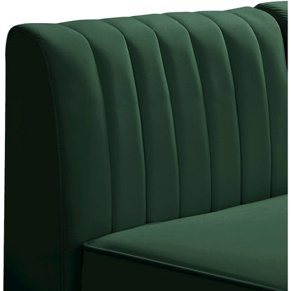 Alina Green Velvet Modular Sectional