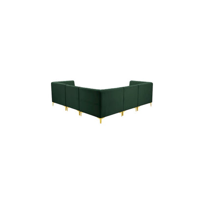 Alina Green Velvet Modular Sectional