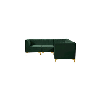 Alina Green Velvet Modular Sectional