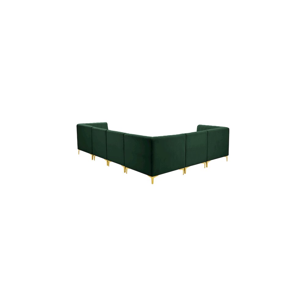 Alina Green Velvet Modular Sectional
