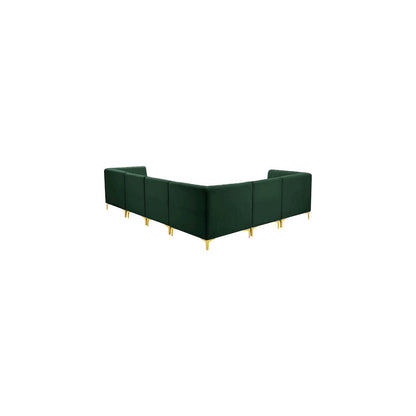 Alina Green Velvet Modular Sectional