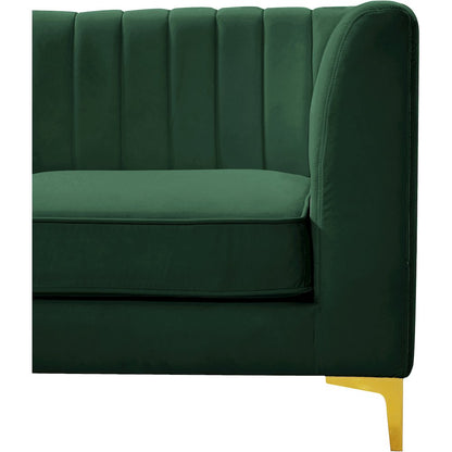 Alina Green Velvet Modular Sectional
