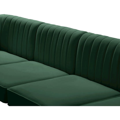 Alina Green Velvet Modular Sectional