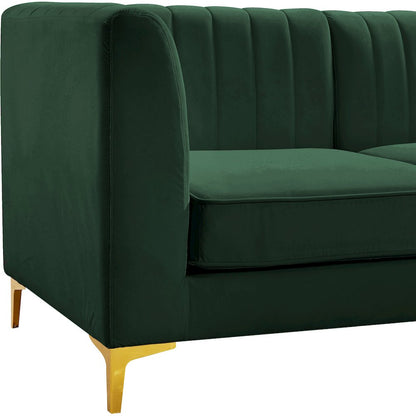 Alina Green Velvet Modular Sectional