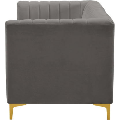 Alina Grey Velvet Modular Sofa