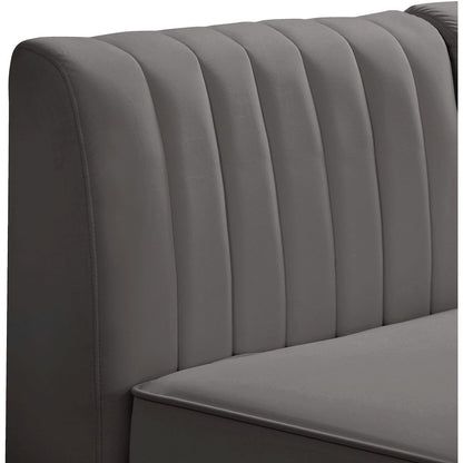 Alina Grey Velvet Modular Sofa