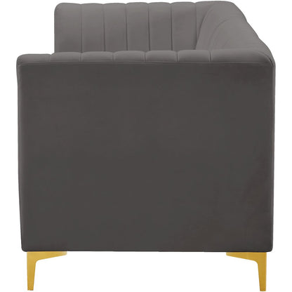 Alina Grey Velvet Modular Sofa