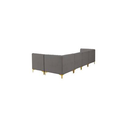 Alina Grey Velvet Modular Sectional
