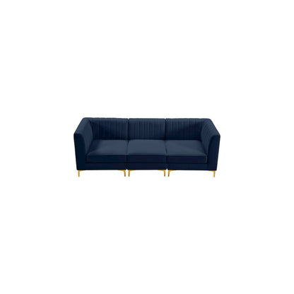 Alina Navy Velvet Modular Sofa