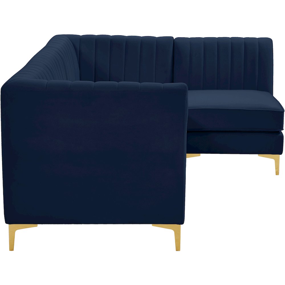Alina Navy Velvet Modular Sectional