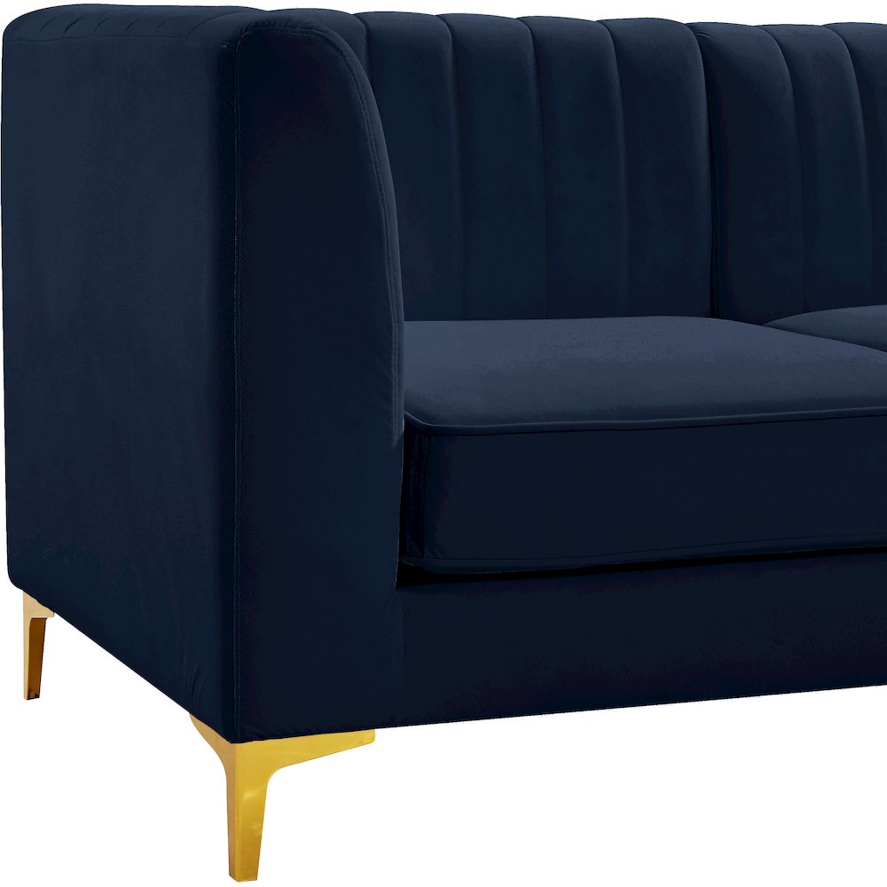 Alina Navy Velvet Modular Sectional