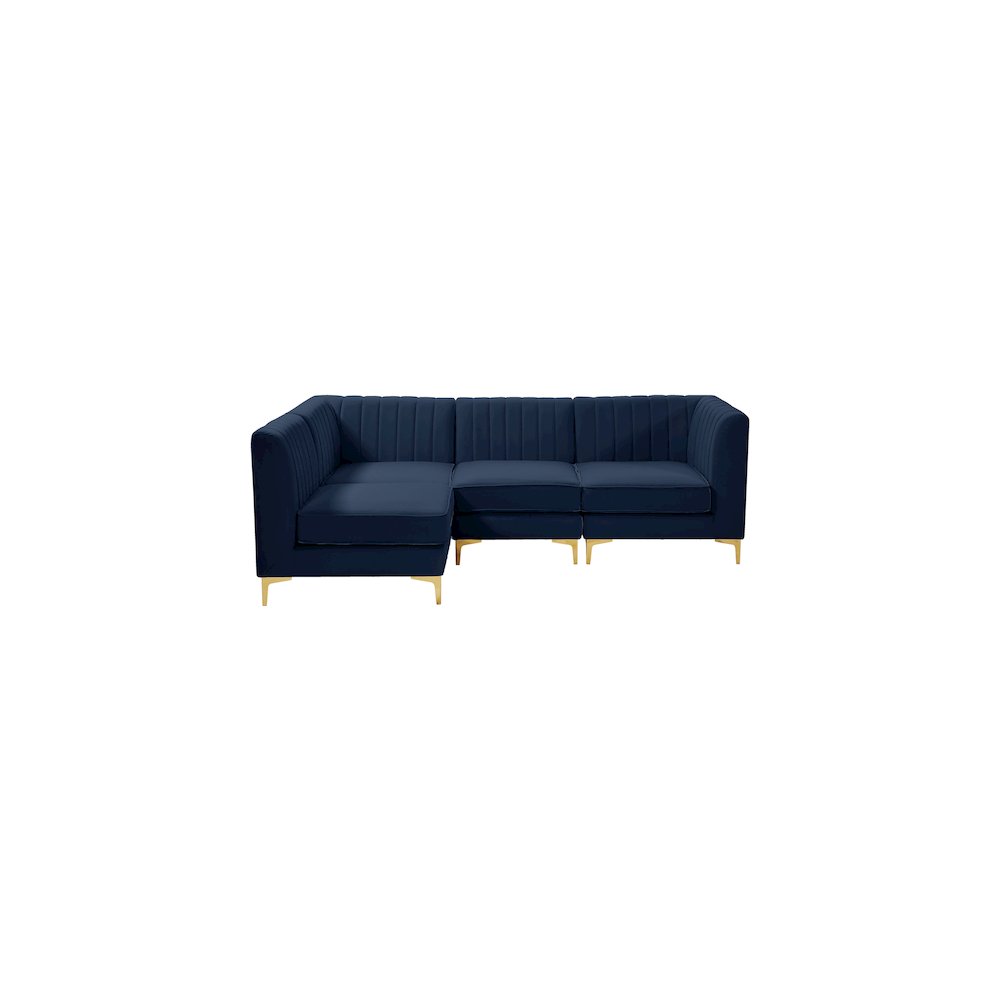 Alina Navy Velvet Modular Sectional