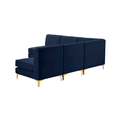Alina Navy Velvet Modular Sectional