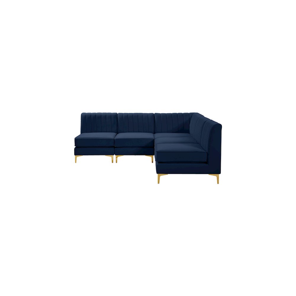 Alina Navy Velvet Modular Sectional